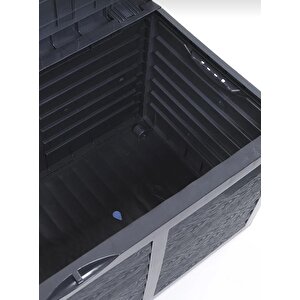 Bsa1 Kapakli Bahçe Balkon Sandiği Antrasi̇t  320 L 117x51x54 Cm