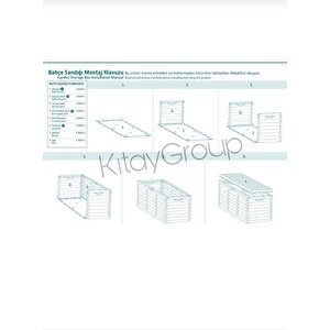 Bsa1 Kapakli Bahçe Balkon Sandiği Antrasi̇t  320 L 117x51x54 Cm