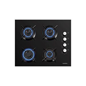 Di̇zayn Si̇yah Cam Ankastre Set