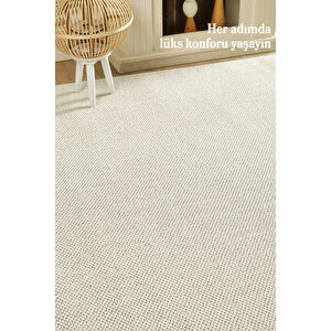 Modern Halı Sisal Bukleli Halı Krem Halı Salon Halısı Oturma Odası Halısı Koridor Halısı Yolluk