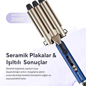 Profesyonel Seramik Wag Su Dalgası Saç Maşası Hhc-03