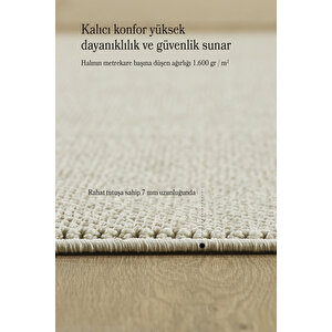 Modern Halı Sisal Bukleli Halı Krem Halı Salon Halısı Oturma Odası Halısı Koridor Halısı Yolluk