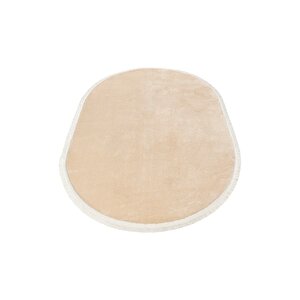 Comfort  Düz Saçaklı Peluş Halı Bej 80x250 cm