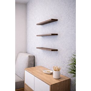 Barok Uçan Duvar Rafı 3lü Set Gizli Raf  15cm X 30cm Barok
