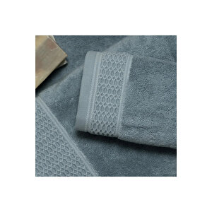 Poppy Penye Pamuk El Havlusu Mavi 30x50 Cm