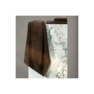 Vinca Pima Pamuk Yüz Havlusu Kahverengi 50x90 Cm