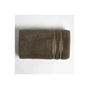 Olite Penye Pamuk Banyo Havlusu Kahverengi 90x150 Cm