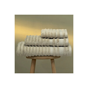 Aster Pima Pamuk Yüz Havlusu Bej 50x90 Cm