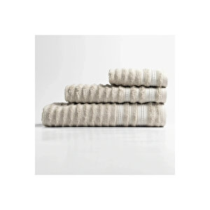Aster Pima Pamuk Yüz Havlusu Bej 50x90 Cm