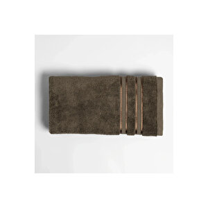 Olite Penye Pamuk Yüz Havlusu Kahverengi 50x90 Cm