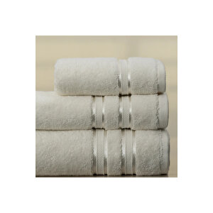 Olite Penye Pamuk Yüz Havlusu Ekru 50x90 Cm