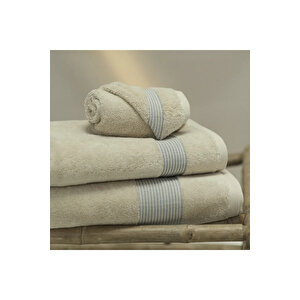 Violette Penye Pamuk El Havlusu Beyaz Bej 30x50 Cm