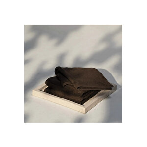 Fuji Pima Pamuk El Havlusu Kahverengi 30x30 Cm