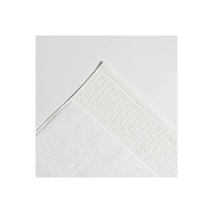 Poppy Penye Pamuk Yüz Havlusu Beyaz 50x90 Cm