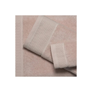 Poppy Penye Pamuk Yüz Havlusu Açık Pembe 50x90 Cm