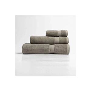 Laure Penye Pamuk Banyo Havlusu Taş 90x150 Cm