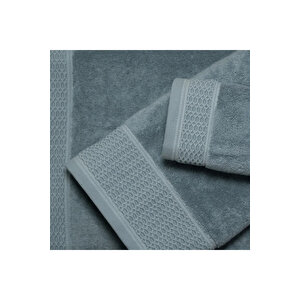 Poppy Penye Pamuk Banyo Havlusu Mavi 90x150 Cm