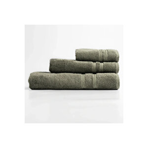 Dandelion Pima Pamuk Yüz Havlusu Haki 50x90 Cm