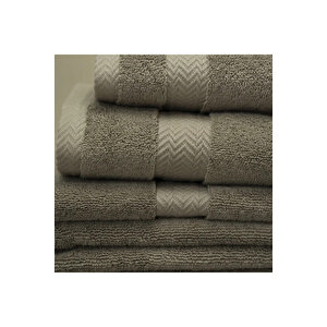 Laure Penye Pamuk Yüz Havlusu Taş 50x90 Cm