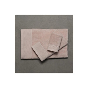 Poppy Penye Pamuk El Havlusu Açık Pembe 30x50 Cm