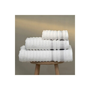 Aster Pima Pamuk Yüz Havlusu Beyaz 50x90 Cm