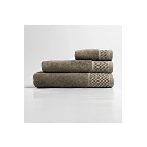 Poppy Penye Pamuk El Havlusu Taş 30x50 Cm