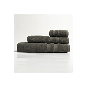 Narciso Penye Pamuk Yüz Havlusu Antrasit 50x90 Cm