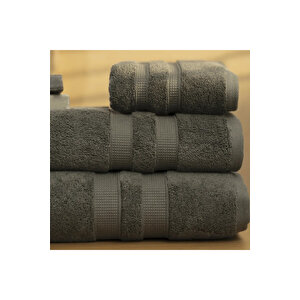 Narciso Penye Pamuk Banyo Havlusu Antrasit 90x150 Cm