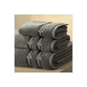 Olite Penye Pamuk El Havlusu Gri 30x50 Cm