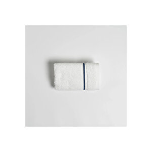 Petunia Pima Pamuk El Havlusu Beyaz Lacivert 30x50 Cm