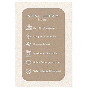 Vl Yıkanabilir Premium Ponpon Saçaklı Kaymaz Taban Post Peluş Banyo Paspası 2'li Takım Antrasit