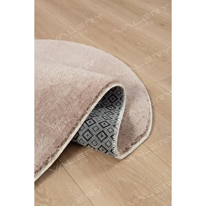 Vl Yıkanabilir Peluş Seccade Overloklu Namazlık Bej 70x120 cm