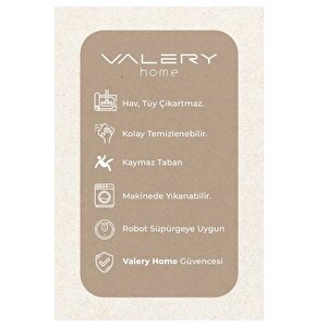 Vl Yuvarlak Comfort Düz Saçaklı Peluş Beyaz