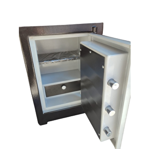 Yangına Ve Depreme Dayanıklı 55 Cm  Mat Si̇yah 90 Kg Çelik Para Kasası