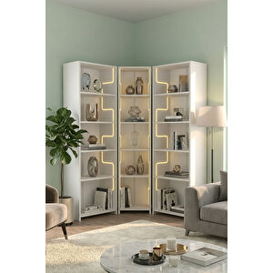 Labi̇rent Ledli̇ Geni̇ş Açik Ki̇taplik, Beyaz Beyaz