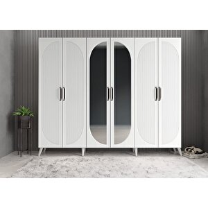 Membran Harika Altı Kapaklı Portmanto Beyaz P.a.m.h_1_210cm 210 cm