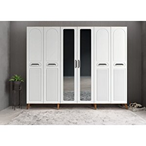 Membran Bar Altı Kapaklı Portmanto Ceviz&beyaz P.a.m.b_5_210cm 210 cm