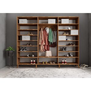 Membran Bar Altı Kapaklı Portmanto Ceviz&beyaz P.a.m.b_5_240cm 240 cm