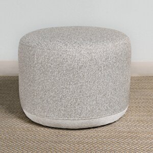 Yuvarlak Puf Keten Bej