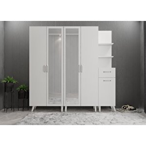 Life 5 Kapaklı Portmanto Beyaz P.b.l_1_225cm 225 cm