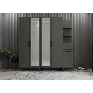 Life 5 Kapaklı Portmanto Antrasit P.b.l_2_175cm 175 cm