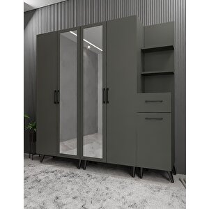 Life 5 Kapaklı Portmanto Antrasit P.b.l_2_175cm 175 cm