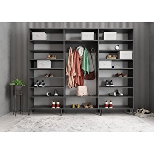 Membran Bar Altı Kapaklı Portmanto Antrasit&beyaz P.a.m.b_2_210cm 210 cm