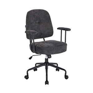 New York Çalışma Sandalyesi - Koyu Gri 65x96,5-102,5x68 Cm