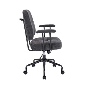 New York Çalışma Sandalyesi - Koyu Gri 65x96,5-102,5x68 Cm