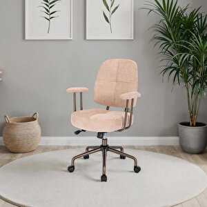 New York Çalışma Sandalyesi - Vizon 65x96,5-102,5x68 Cm