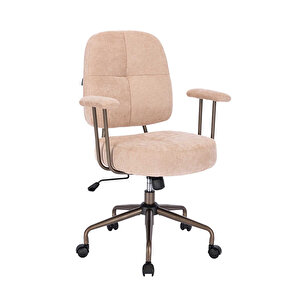 New York Çalışma Sandalyesi - Vizon 65x96,5-102,5x68 Cm