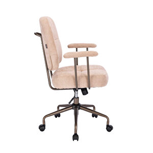 New York Çalışma Sandalyesi - Vizon 65x96,5-102,5x68 Cm