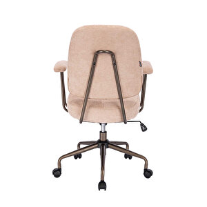 New York Çalışma Sandalyesi - Vizon 65x96,5-102,5x68 Cm