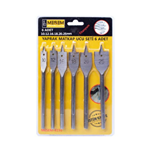 Yaprak Matkap Ucu 6li Set 10,12,16,18,20,25mm 4150
